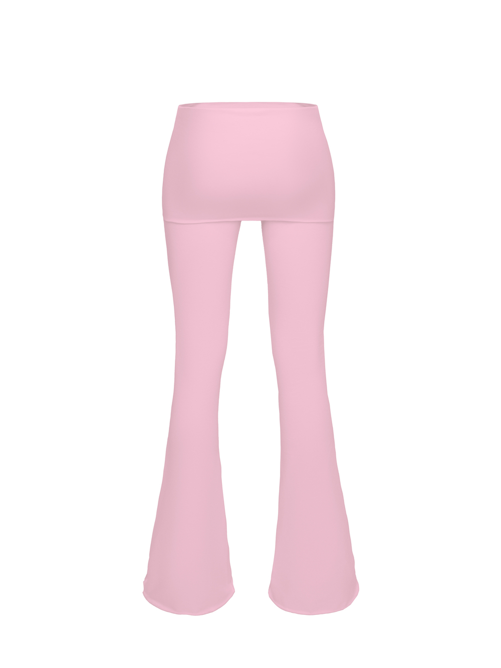 pink flared trousers