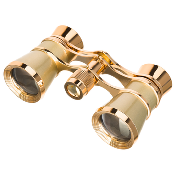 Бинокль театральный на цепочке 3х25 золотой