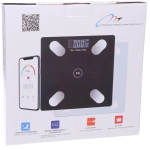 Весы напольные электронные «SMART-Weight» 26*26*0,4 см, bluetooth (работает от 2хААА), Белый