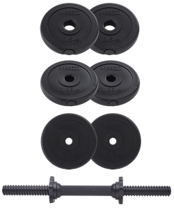 Гантель разборная пластиковая в коробке DB-717, 9 кг