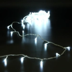 Гирлянда для дома 9,5м 100 ламп LED прозрач.пров.,8 реж, IP-20, Белый (возможность соединения)