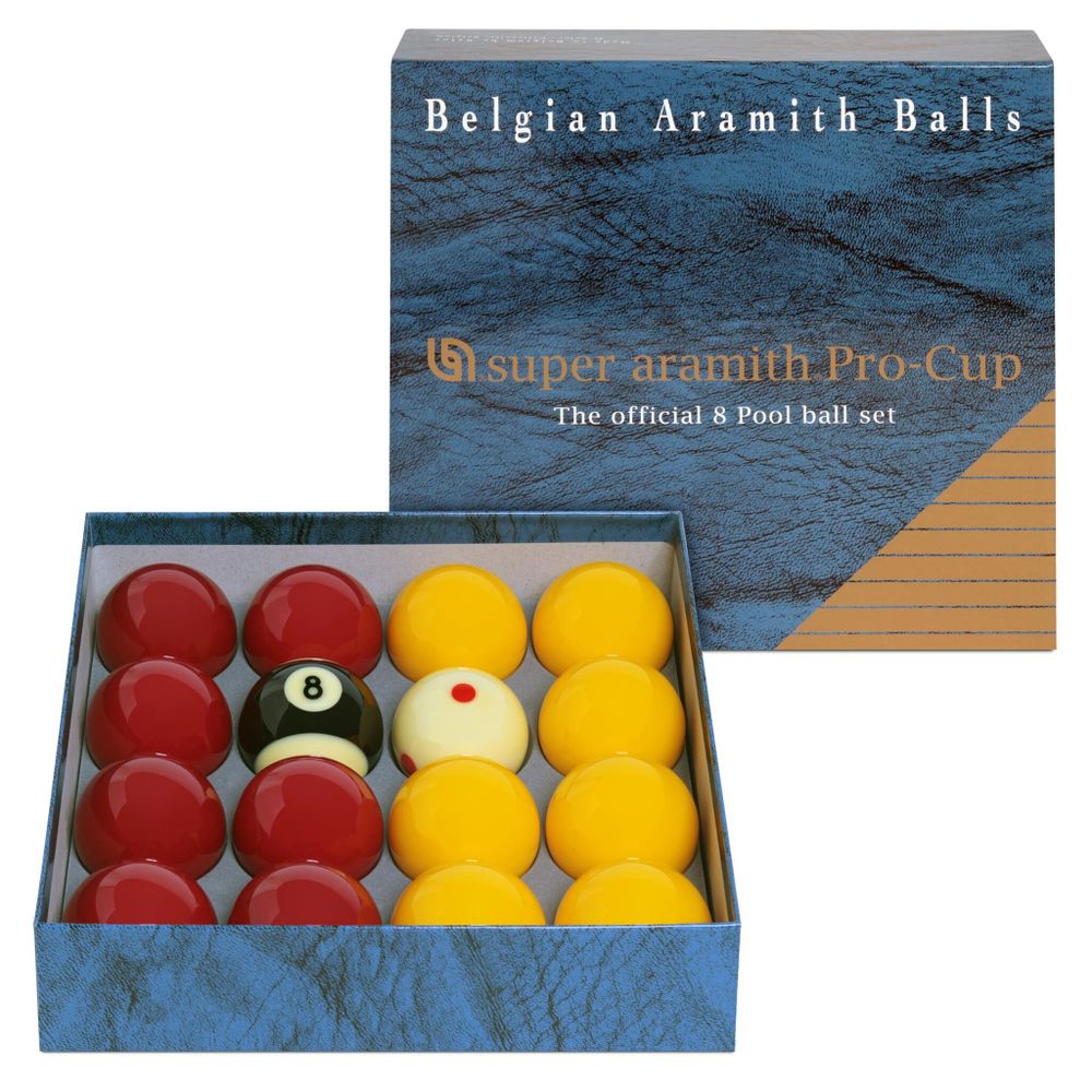 Шары Super Aramith Pro-Cup 8Pool ø50,8мм биток-ø47,6мм
