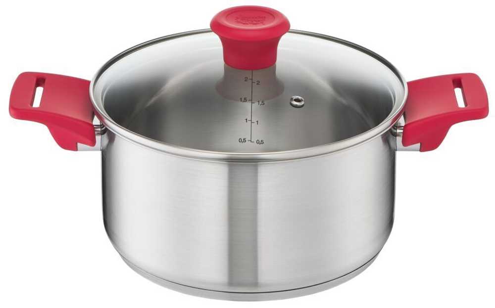 Набор посуды Tefal Jamie Oliver 6 предметов 1,5/3/4,7л 16/20/24см H802S674