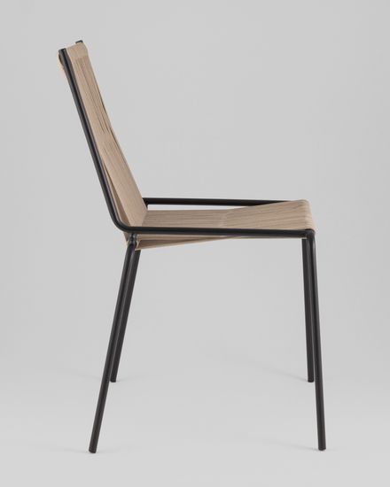 Стул уличный Lion светло-коричневый из металла и шнура