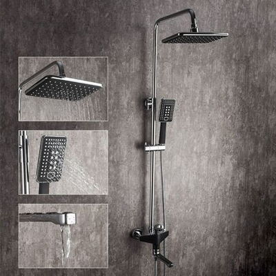 Душевая система для ванны, Frap, с картриджем, чер, F2457