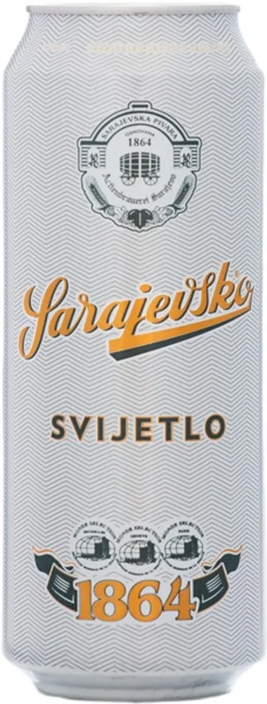 Пиво Сараевское Светлое / Sarajevsko Svijetlo 0.5 - банка