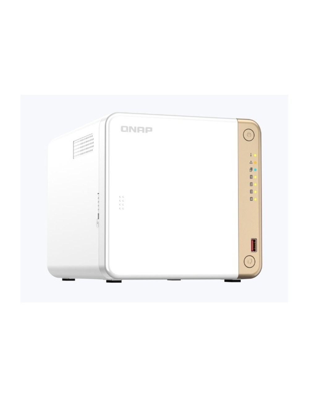Сетевое хранилище без дисков/ channel QNAP TS-462-4G NAS 4 HDD trays, 2 x M.2 NVMe PCIe Gen 3 x1, 2-core Intel Celeron N4505 2.9 GHz, 4 GB RAM (1 x 2GB + RAM-2GDR4T0-SO-2400) up to 16 GB (2 x 8GB), 1x