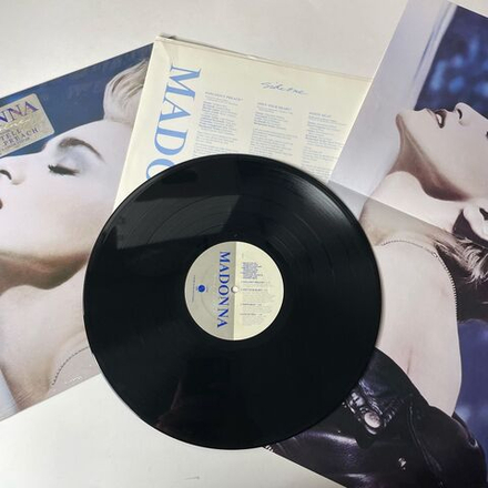 Винтажная виниловая пластинка LP Madonna True Blue (USA 1986) (Poster) Papa Don't Preach