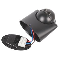 Датчик движения ЭРА MD 03 настенный инфракрасный 1200 Вт угол 180° IP44 черный | Датчики движения