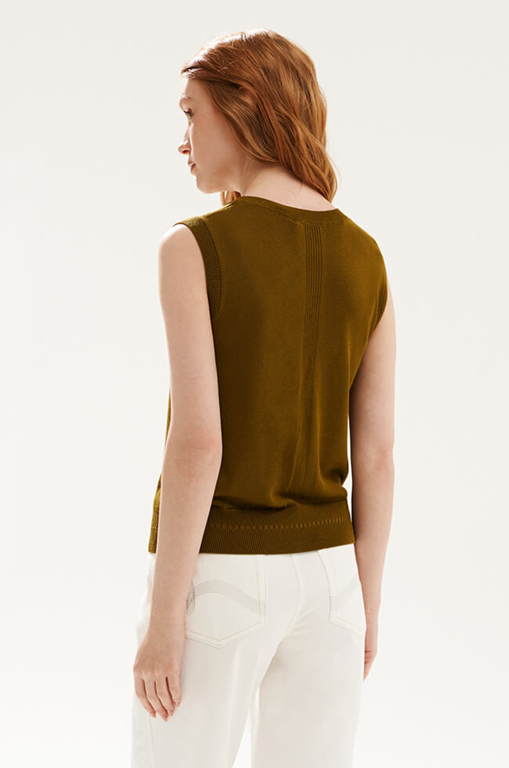 23535 Джемпер женский (оливковый)