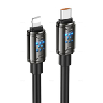 Кабель Type-C на Lightning 27W Hoco U143 (black) (Краснодар склад)