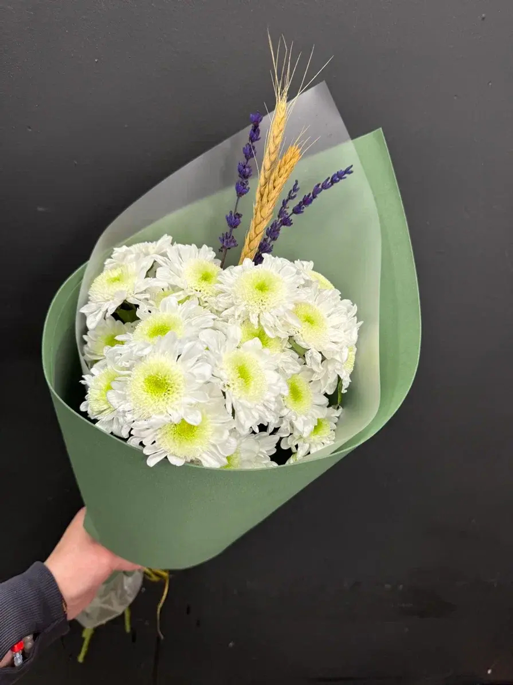 Букет кустовых хризантем, 3шт