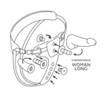 Женский пояс-страпон LOVETOY WOMAN LONG с 3 насадками и вибрацией
