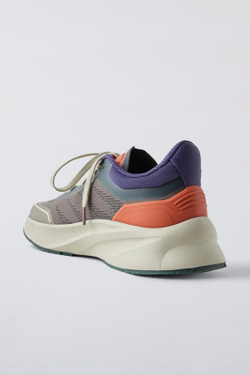 ZARA КРОССОВКИ, ЗЕЛЕНЫЙ ХАКИ