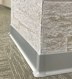 Плинтус алюминиевый Русский Профиль, 2500x12x60 мм