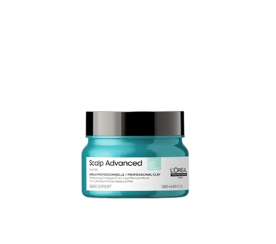 L'Oreal Professionnel SCALP ADVANCED Anti-Oiliness Clay - шампунь-маска с глиной для глубокого очищения жирной кожи головы