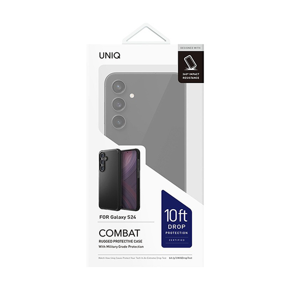 Чехол Uniq Combat для Galaxy S24 Black (GS24HYB-COMBLK)