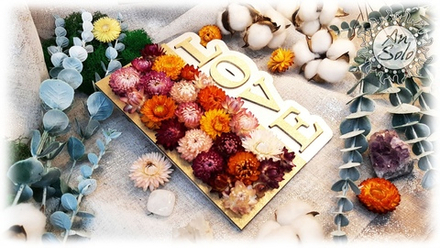 Открытка с цветами "Для любимых"