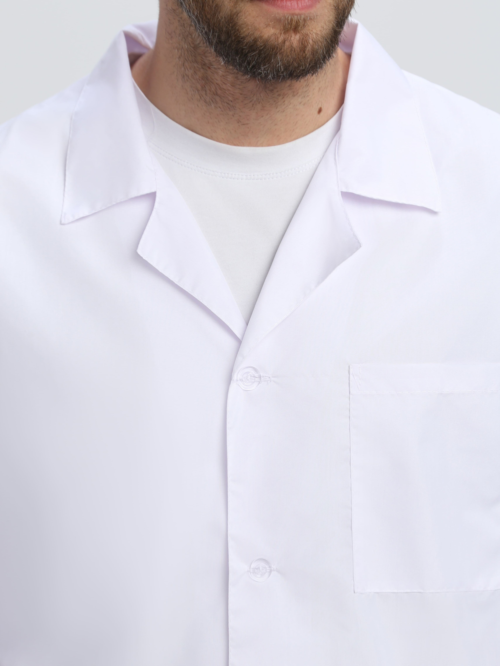 Халат мужской Классика (тк.ТиСи), белый