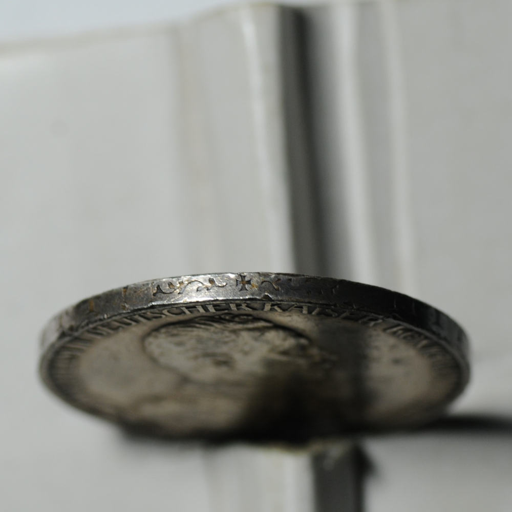 Юбилейная серебряная монета 3 марки 1913 г. Германия