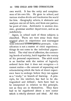 The Child and the Curriculum | John Dewey