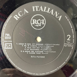 Винтажная виниловая пластинка LP Rita Pavone (Italy 1963)