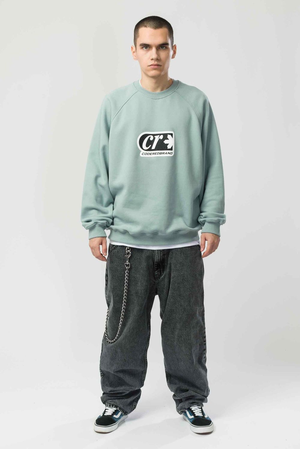 Купить Толстовка Codered крюнек Firm Wide No CR Серо-Голубой Темный Толстовка Codered крюнек Firm Wide No CR Серо-Голубой Темный