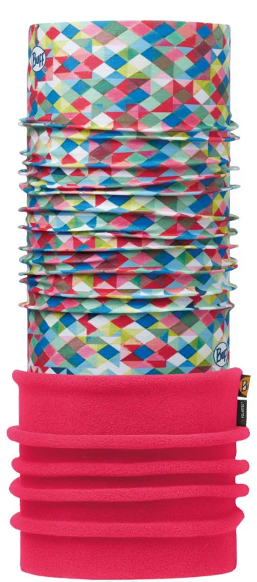 Бандана BUFF JUNIOR POLAR BUFF PIERROT MULTI / PINK FLUOR
