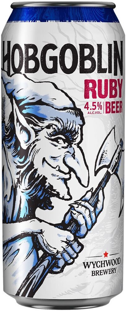 Пиво Вичвуд Хобгоблин Руби / Wychwood Hobgoblin Ruby 0.5 - банка