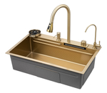 Мойка многофункциональная НЕРЖ (75х46мм) МАТ. ЗОЛОТО  САВОЛ