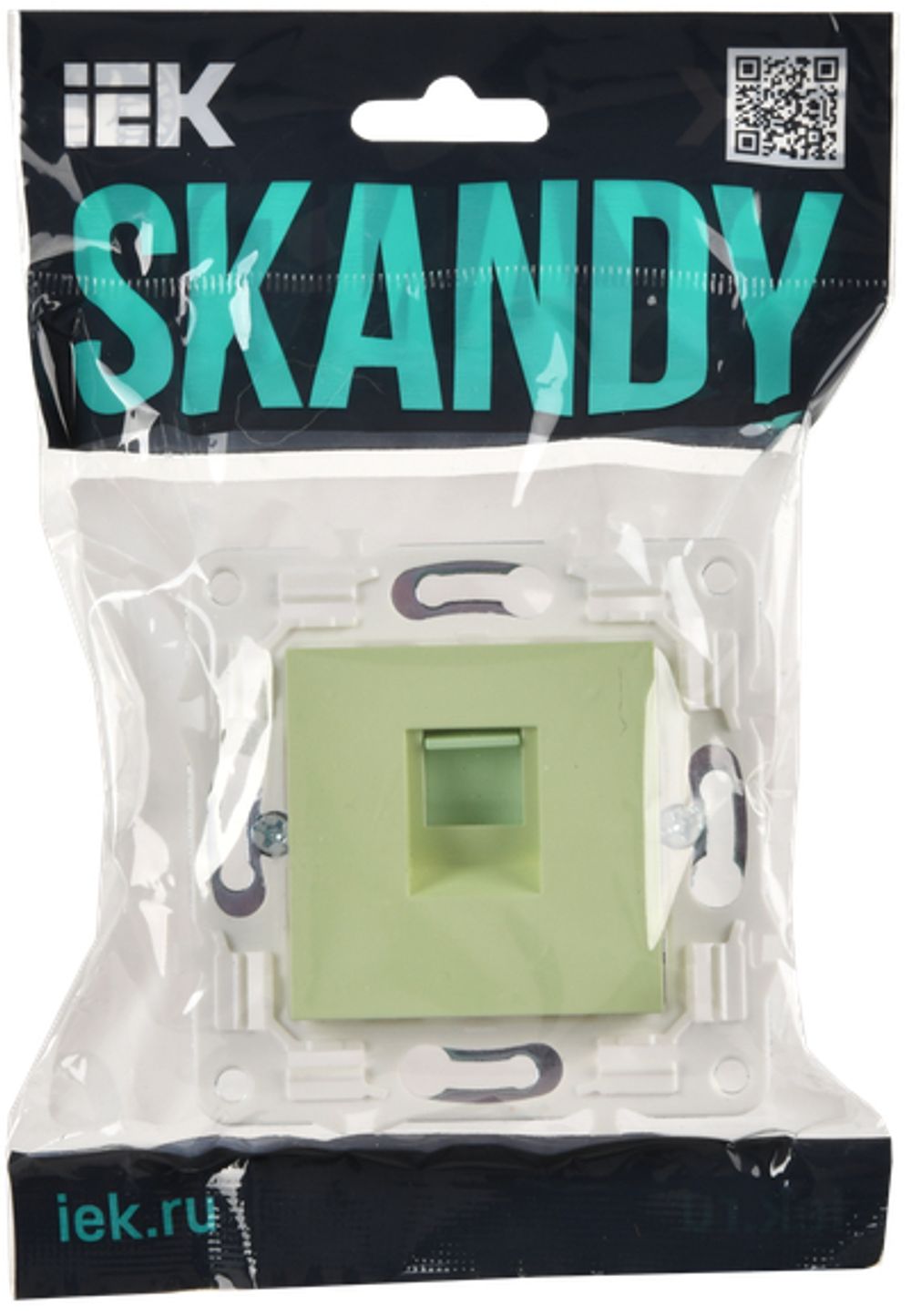 SKANDY Розетка компьютерная RJ45 кат.6 SK-K02G мятный IEK
