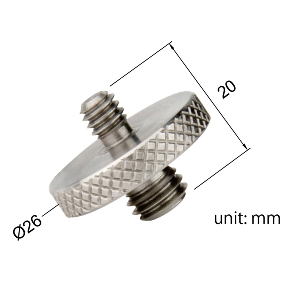 KUPO KS-123 3/8" to 1/4" Double Male Threaded Adapter Адаптер