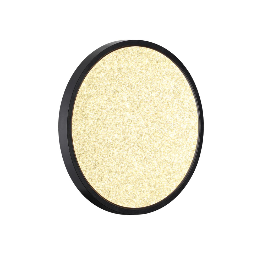 7662/24L MITRA LED SN 555 Светильник пластик/белый/черный LED 24Вт 3000/4000K D300 IP40 OMEGA BLACK