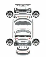 Рестайлинг обвес для Zeekr 001 2021 в 001 Facelift 2024+ Зикр