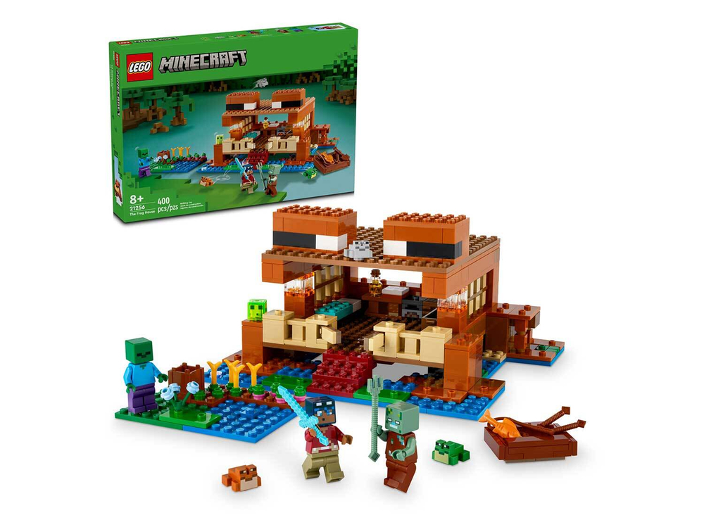 LEGO Minecraft 21256 «Лягушачий домик» — природа и приключения