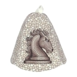 Шапка для бани и сауны «Ход конем» «Банные штучки», войлок