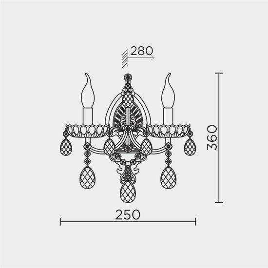 Настенный светильник MODELUX premium ML.7003.2P
