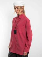 Рубашка Модная клеточка красного цвета