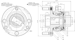 Ступица передняя в сборе L=R CHEVROLET Epica GANZ GIK05049
