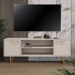 Тумба под ТВ Арт Колор matte 155см Стайл Голд Серый агат матовый