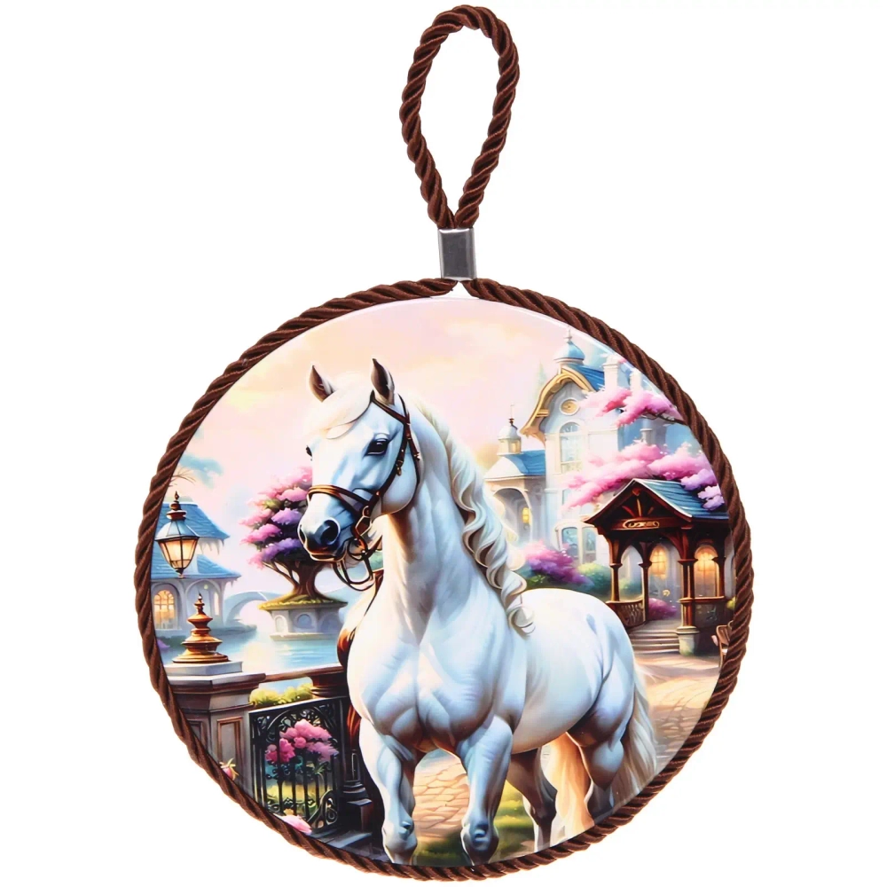 Подставка под горячее керамика 16см «Белоснежная грация»