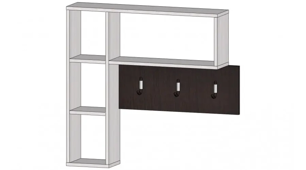 Бостон Вешалка Анкор светлый/венге