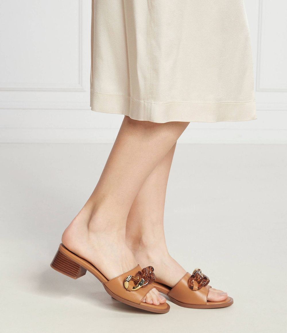 Кожаные шлепанцы See By Chlo\u00e9 - коричневый(SB42012A 19096)