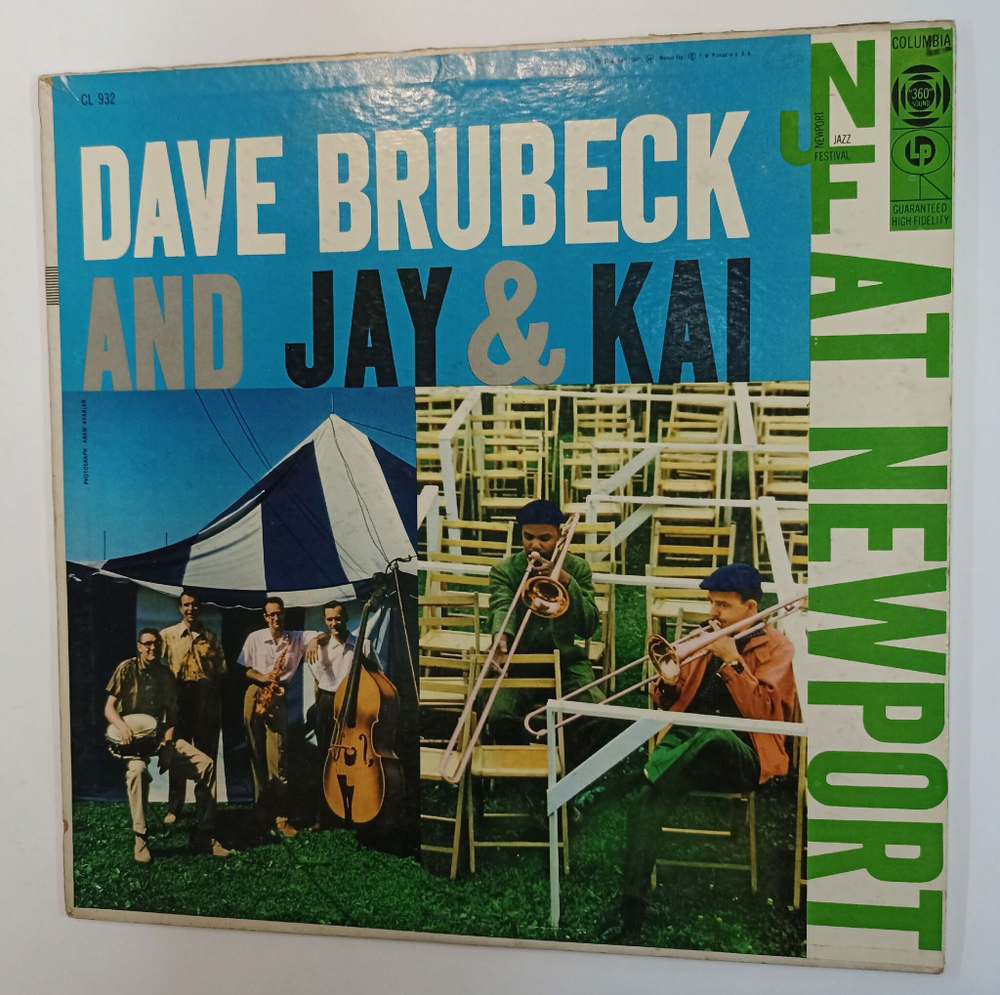 Винтажная виниловая пластинка LP Dave Brubeck And Jay and Kai At Newport (USA 1956)