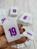 Номерки для ключей 30х50 (Комплект)