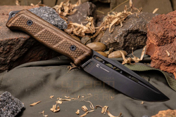 Нож Kizlyar Supreme Baikal D2 дерево, Wood/Black