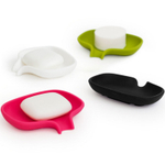 Мыльница с носиком для слива белая