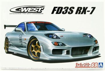 Сборная модель 1/24 Aoshima Mazda C-West FD3S RX-7 `99