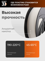 Пластик для 3D принтера BYNET3D PLA White (BN_PLA00_WH)