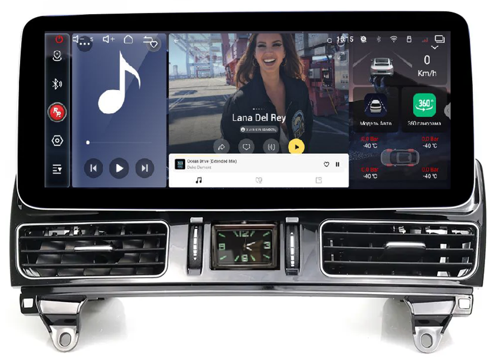 Магнитола для Mercedes-Benz ML (W166), GL (X166) 2011-2015 - Redpower 85270XLMPRO монитор 12.3" QLED в стиле Audi, Android 14, CarPlay, 4G SIM-слот